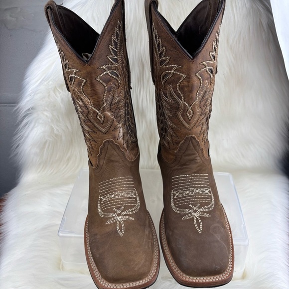 Cuatrero Pull Up Western Cowboy Boots - Picture 9 of 15